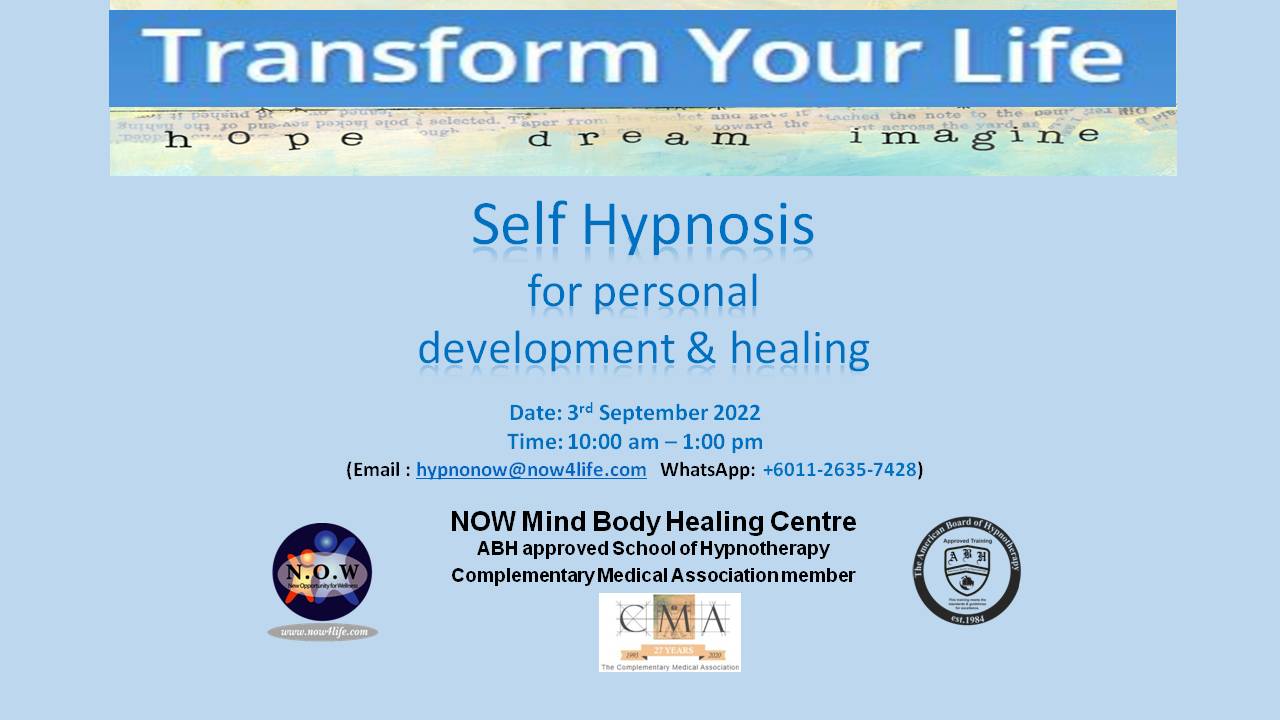 Self Hypnosis – for personal development & healing